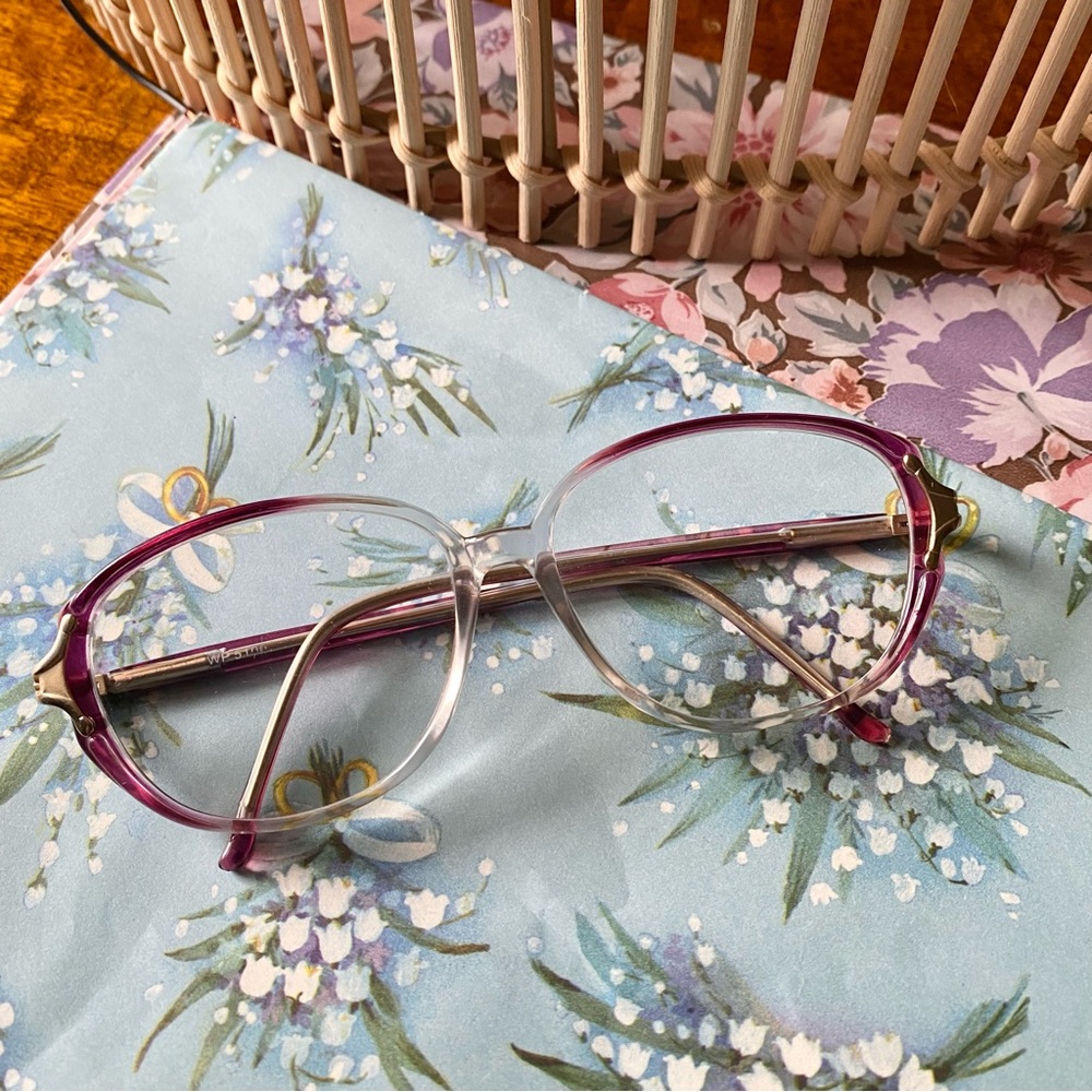 Retro Translucent Plastic Glasses